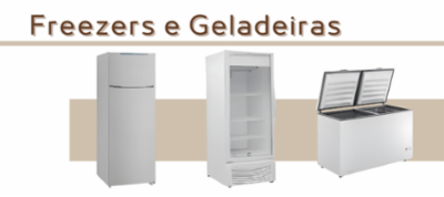 Freezer e Geladeira para locação